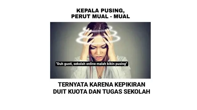 7 Meme Siswa Jalani Sekolah Online Ini Bikin Ngelus Dada