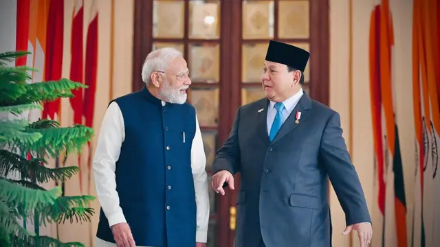 Presiden Prabowo Subianto melakukan pertemuan bilateral dengan Perdana Menteri (PM) India Narendra Modi di Hyderabad House, New Delhi, Sabtu (25/1/2025). (Foto: Laily Rachev - Biro Pers Sekretariat Presiden)