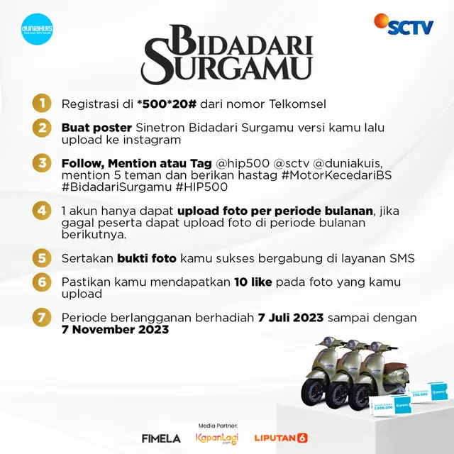 Sinetron Bidadari Surgamu Bagi-bagi Hadiah