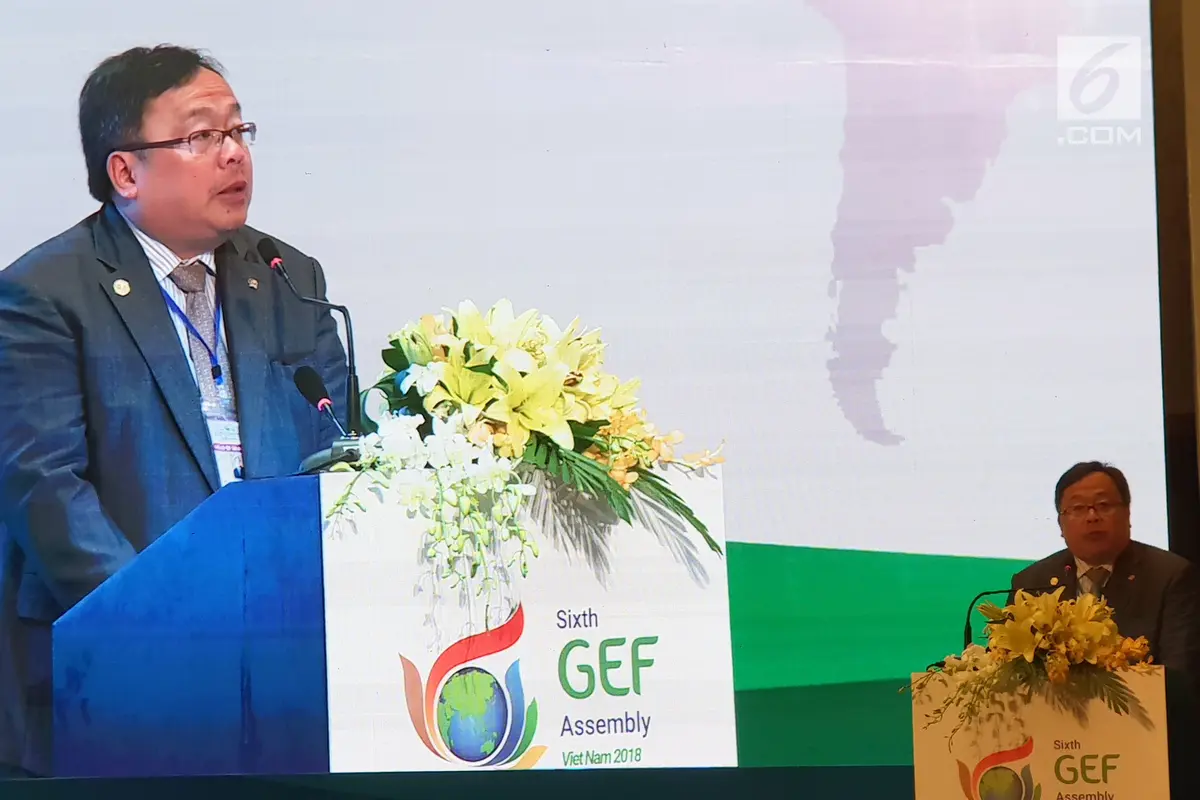 Kepala Bappenas Berikan Paparan pada GEF Assembly