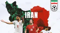 Timnas Iran - Mehdi Taremi, Sardar Azmoun, Alireza Jahanbakhsh (Bola.com/Adreanus Titus)