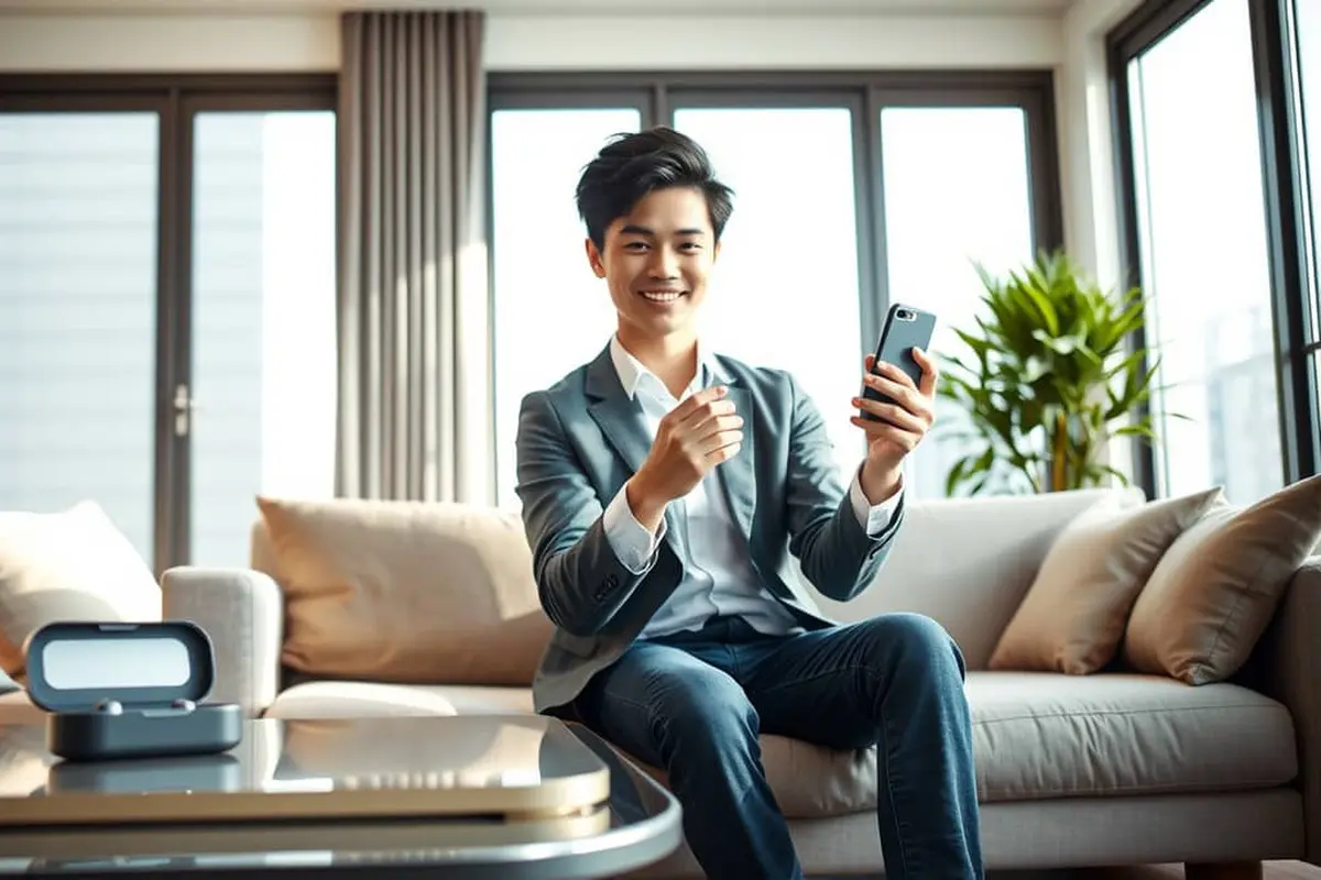 cara menyambungkan earphone bluetooth ke hp