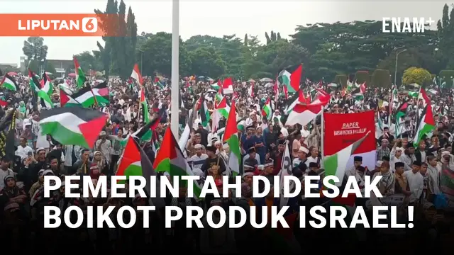 Aksi Bela Palestina di Pandeglang, Pemerintah Didorong Boikot Produk Buatan Israel