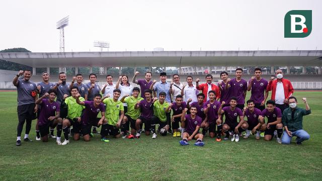 Foto: Aksi Para Penggawa Timnas Indonesia U-23 Saat Latihan Persiapan SEA Games 2021