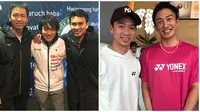 Potret Persahabatan Pemain Badminton Lintas Negara Ini Bikin Adem (sumber:Instagram/kamura_takeshi dan momota_kento)
