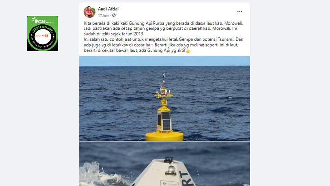 Cek Fakta telusuri klaim  gunung api di bawah laut menjadi penyabab Morowali sering diguncang gempa.