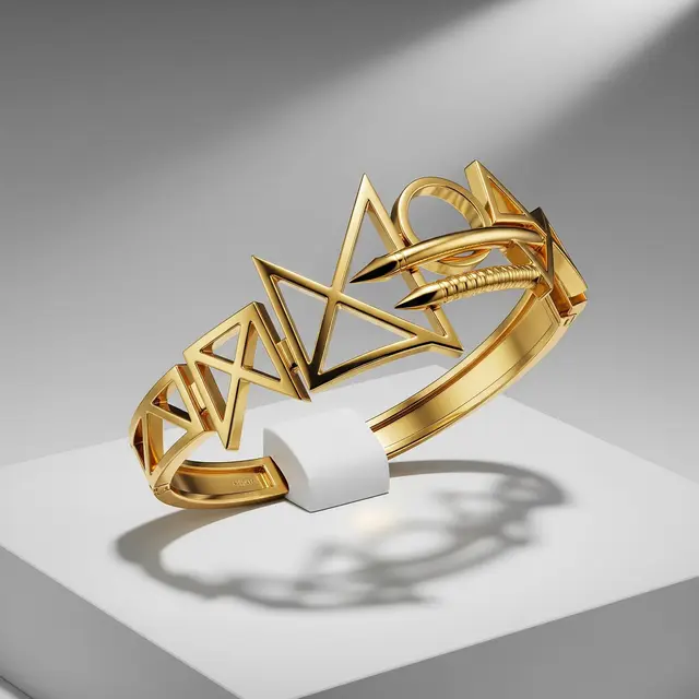 Model Gelang Emas Paku Modern 2026 yang Elegan dan Kekinian (Image by Gemini AI)