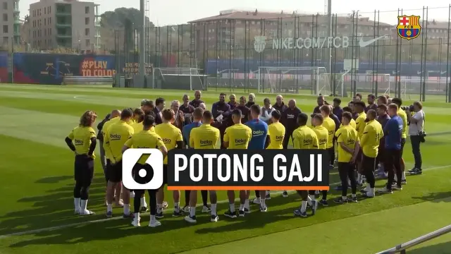 VIDEO: Messi Dukung Barcelona Potong Gaji Pemain
