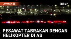 Ngeri! Detik-detik Pesawat Tabrak Helikopter di Amerika Serikat