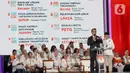 Calon gubernur dan calon wakil gubernur nomor urut 1, Ridwan Kamil-Suswono saat mengikuti debat ketiga Pemilihan Kepala Daerah Jakarta 2024 di Golden Ballroom Hotel Sultan Jakarta, Minggu (17/11/2024). (Liputan6.com/Herman Zakharia)