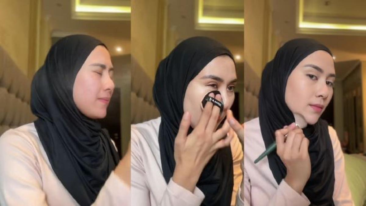Ingin Tampil Manglingi Saat Lebaran? Intip Tutorial Makeup Flawless dan Cantik Ala Syahnaz Sadiqah