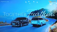 MIFA 7 dan MIFA 9 di Media Luncheon bertajuk "Maxus Road to GIIAS 2025" dengan Tagline baru Maxus, yaitu “Together, Further” pada Jumat (11/7/2025). (Liputan6/Muhamad Ridwan).