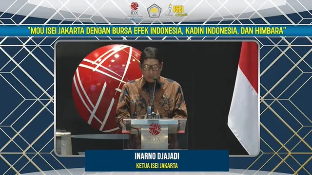 Ketua ISEI Jakarta Inarno Jayadi