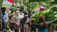 Wapres Ma'ruf Amin di Demplot Desa Pulung Ponorogo, Jawa Timur, Rabu (30/3/2022).