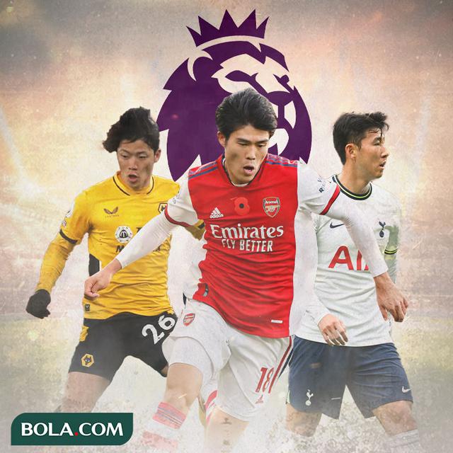 Ilustrasi - Hwang Hee-chan, Takehiro Tomiyasu, Son Heung-min