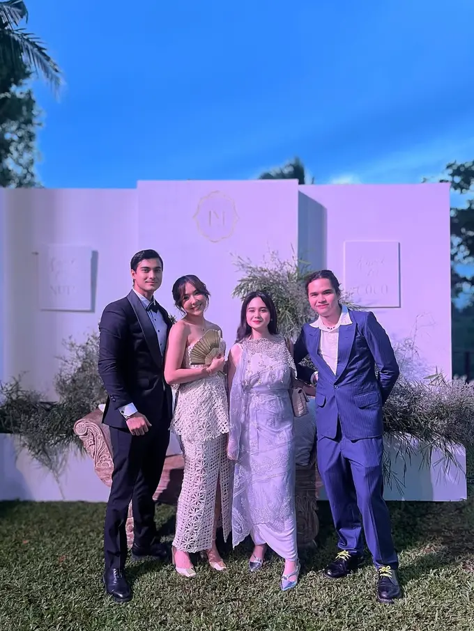 KondanganGo Public, Gaya Serasi Couple Baru Gisella Anastasia & Cinta Brian Saat Kondangan Luna Maya–Maxime Bouttier