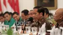 Pesan-pesan Presiden RI, Joko Widodo kepada para pemain Timnas Indonesia di Istana Negara, (19/12/2016). (Bola.com/Nicklas Hanoatubun)