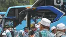 Jemaah haji yang sudah datang ke Indonesia akan tetap dipantau kesehatannya. Jemaah dipantau pada daerah masing-masing selama 21 hari oleh dinas Kesehatan masing-masing. (merdeka.com/imam buhori)