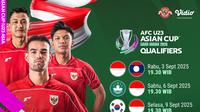 Jadwal TImnas Indonesia Kualifikasi AFC Asian Cup 2026 live streaming eksklusif di Vidio. (dok. vidio.com)