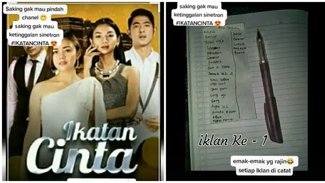 Tak Ingin Ketinggalan Nonton, Aksi Ibu-Ibu Catat Setiap Iklan Ini Bikin Geleng Kepala