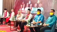 Pemaparan Visi-Misi Pasangan Calon Walikota dan Wakil Walikota Tangsel di Serpong, Rabu (14/10/2020). (foto: Pramita/Liputan6.com).