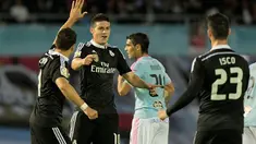Real Madrid berhasil memetik kemenangan 4-2 kala bertandang ke markas Celta Vigo di Estadio Municipal de Balaido, Senin (27/4/2015) dini hari WIB, dalam jornada ke-33 La Liga Spanyol. 