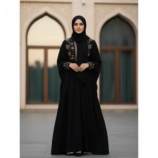 Model Gamis Abaya Hitam