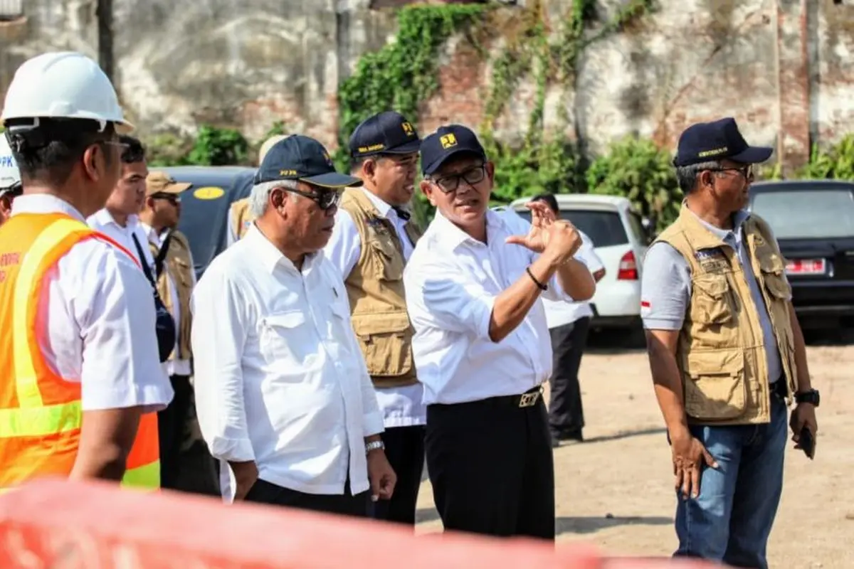 Kementerian PUPR tengah menyelesaikan pembangunan duplikasi Jembatan Surabaya yang berada di Praya, Lombok Tengah, Nusa Tenggara Barat (NTB). (Dok Kementerian PUPR)
