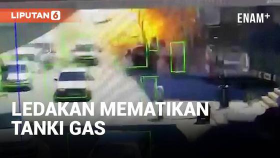 VIDEO: Ngeri, Detik-Detik Ledakan Maut Tangki Gas di Turki