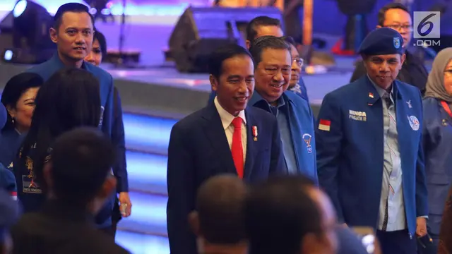 Presiden Jokowi Hadiri Rapimnas Partai Demokrat 2018