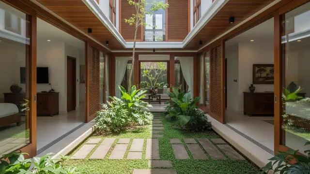 Desain Rumah Sempit Memanjang Anti Pengap