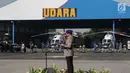 Kapolri Jenderal Pol Tito Karnavian selaku Inspektur Upacara memberi hormat pada peringatan HUT Polisi Air dan Udara (Polairud) di Lapangan Udara Pondok Cabe, Tangerang Selatan, Selasa (25/12). (Liputan6.com/Faizal Fanani)