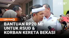 Gubernur Jawa Barat Dedi Mulyadi mengumumkan bantuan Rp20 miliar untuk rumah sakit yang merawat korban kecelakaan kereta di Bekasi. Dana ini digunakan untuk peningkatan fasilitas serta membantu pasien yang kekurangan biaya.