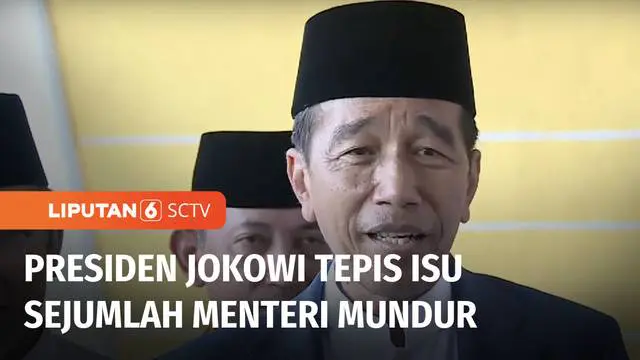 Presiden Joko Widodo angkat bicara terkait isu akan ada sejumlah Menteri di Kabinet Indonesia Maju yang akan mundur. Presiden justru membantah dan bertanya-tanya, darimana isu tersebut berasal.