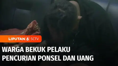 VIDEO: Aksi Pencurian Ponsel dan Uang di Lamongan, Maling Berhasil Dibekuk Warga