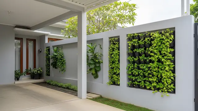 Model Pagar Tembok Samping Rumah