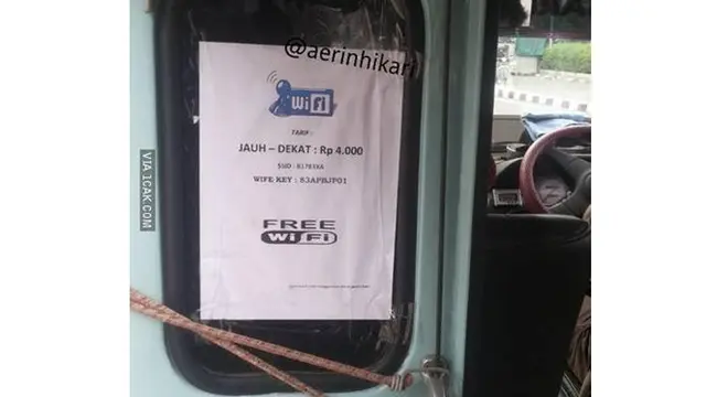 6 Tulisan Free Wifi Ini Nyeleneh Banget, Bikin Tepuk Jidat