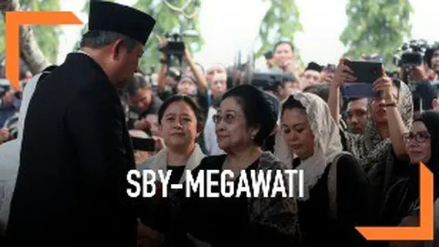 Jabat tangan antara SBY dan Megawati di pemakaman Ani Yudhoyono menarik perhatian warganet.
