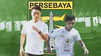 Persebaya Surabaya - Song Ui-young dan Bruno Moreira (Bola.com/Adreanus Titus)