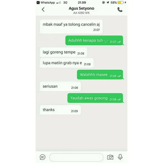 6 Chat Driver Ojek Online Enggak Fokus Ini Bikin Customer Bingung