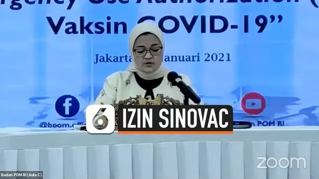 VIDEO: BPOM Terbitkan Izin Penggunaan Darurat Vaksin Covid-19 Sinovac
