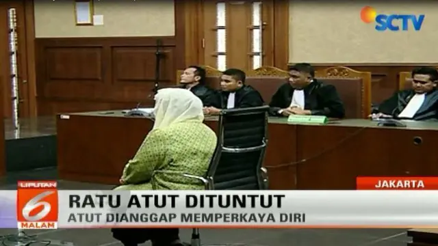 Ratu Atut Dituntut 8 Tahun Penjara dan Denda Rp 250 Juta