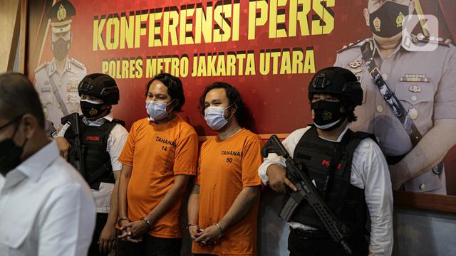 FOTO: Vokalis Deadsquad Dihadirkan saat Rilis Penyalahgunaan Narkoba