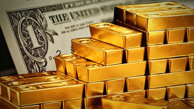 Ilustrasi Emas Naik Dolar Turun (Liputan6.com/M.Iqbal)