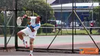 Citizen6, Cilangkap: Tim Tenis Lapangan Kolinlamil berhasil masuk babak semifinal dalam Porwilbar 2012 menjadi runner up di pool B setelah ditahan Tim Koarmabar, di lapangan Tenis Mabesal, Cilangkap Jakarta Timur, Jumat (8/6). (Pengirim: Dispenkolinlamil)