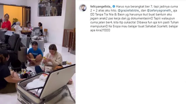 6 Potret Felicya Angelista dan Caesar Hito Ajak Anak Liburan ke Eropa, Curi Perhatian