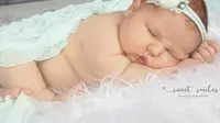 Carleigh Brooke, bayi jumbo yang terlahir dengan bobot 6 Kg. (AP)