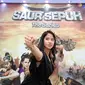 Dalam sinetron terbaru SCTV berjudul Saur Sepuh The Series, Sabina Katya didapuk menjadi Mantili. Sebelum menekuni terlibat dalam sinetron, ia lebih dikenal sebagai atlet wushu nasional. (Adrian Putra/Bintang.com)