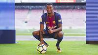 Nelson Semedo tidak sabar tampil bersama rekan-rekan barunya di Barcelona. (doc. Barcelona FC)