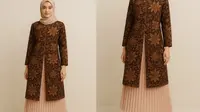 Rok Plisket untuk tunik batik belah panjang/AI